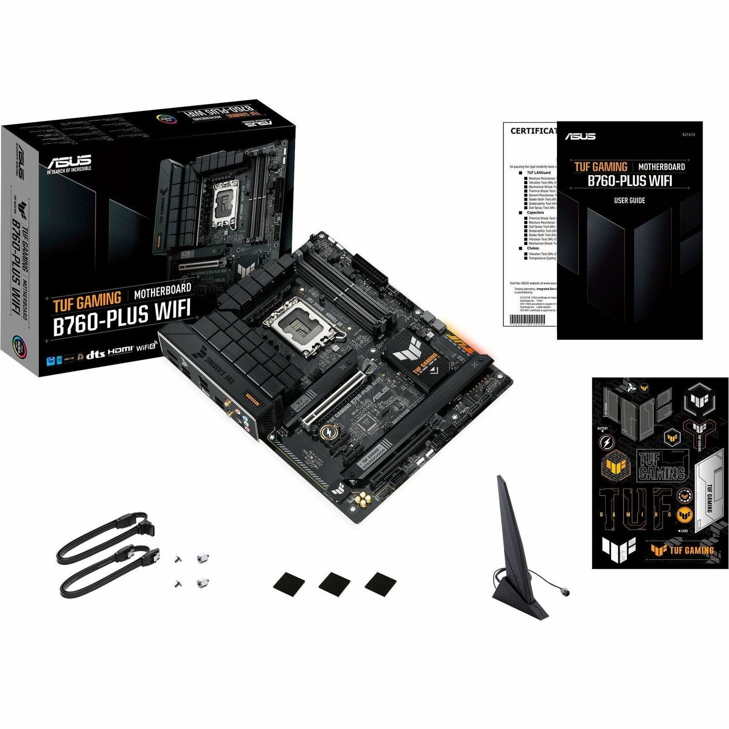 TUF GAMING B760-PLUS WIFI Gaming Desktop Motherboard - Intel B760 Chipset - Socket LGA-1700 - ATX