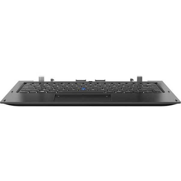 Toshiba Keyboard - Docking Connectivity - Proprietary Interface - ClickPad, TouchPad - Metallic Black