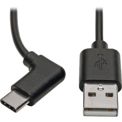 Eaton Tripp Lite Series USB-A to USB-C Cable, Right-Angle USB-C, USB 2.0, (M/M), 3 ft. (0.91 m)