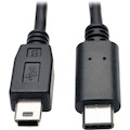 Eaton Tripp Lite Series USB 5-Pin Mini-B to USB-C Cable - USB 2.0, (M/M), 6 ft. (1.83 m)