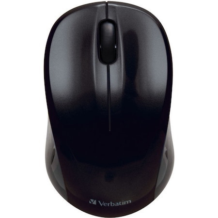 Verbatim GO NANO 97668 Mouse - Radio Frequency - USB - Optical - 3 Button(s) - Black
