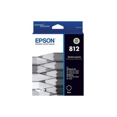 Epson DURABrite Ultra 812 Original Standard Yield Inkjet Ink Cartridge - Black Pack