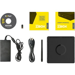 Zotac ZBOX E MAGNUS EN51050 Desktop Computer - Intel Core i5 7th Gen i5-7500T 2.70 GHz - 8 GB RAM DDR4 SDRAM - 1 TB HDD - 120 GB SSD - Mini PC