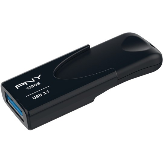 PNY Attach&eacute; 4 3.1 128 GB USB 3.1 Type A Flash Drive - Black