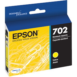 Epson DURABrite Ultra T702 Original Standard Yield Inkjet Ink Cartridge - Yellow - 1 Each