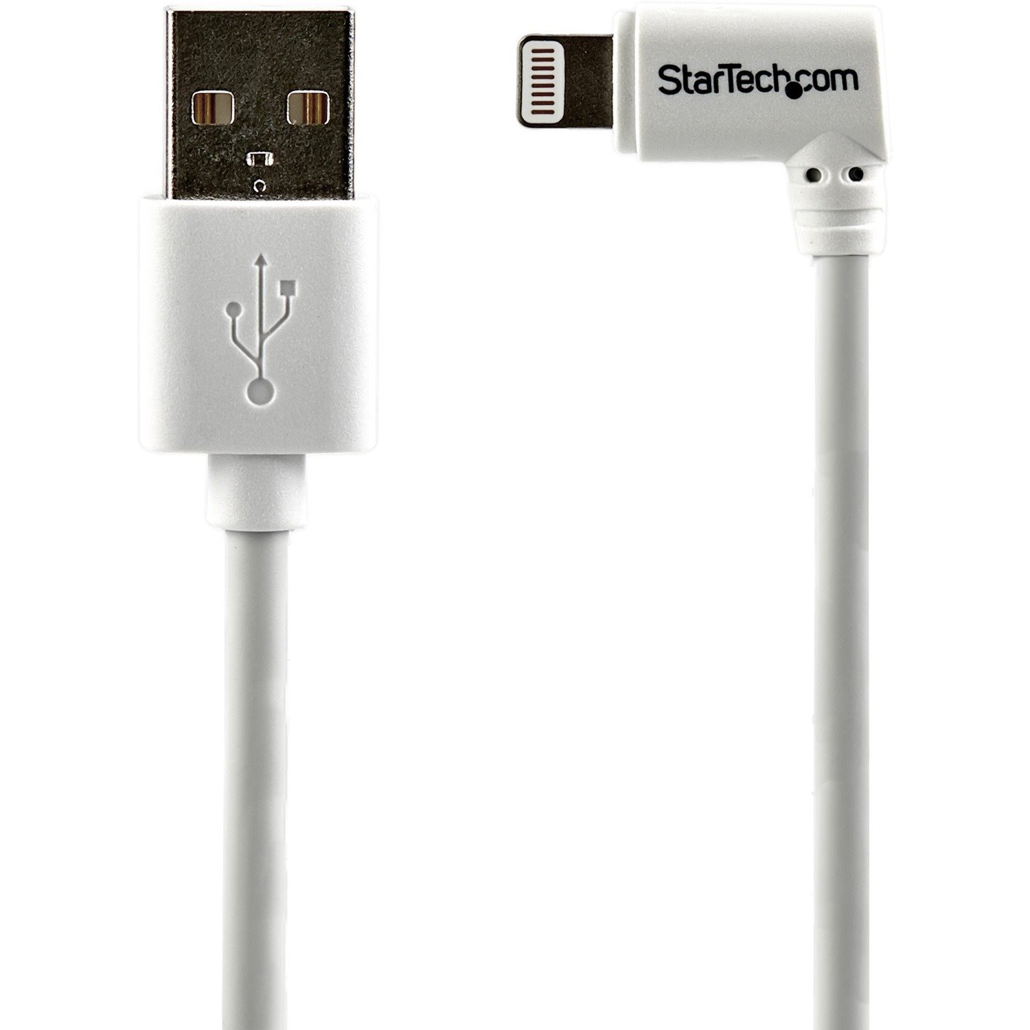 StarTech.com Angled Lightning to USB Cable - 2m (6ft) - White