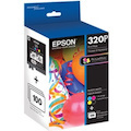 Epson T320P Original Inkjet Ink Cartridge/Paper Kit - Black, Cyan, Magenta, Yellow - 4 / Pack