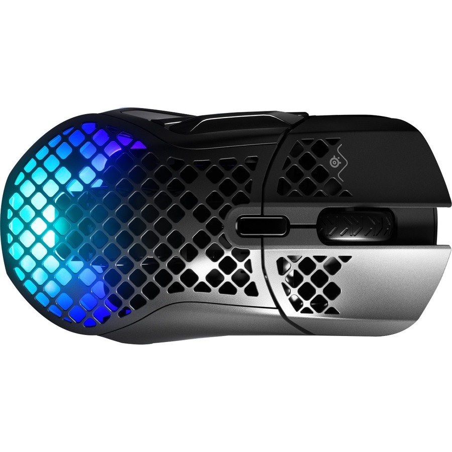 SteelSeries Aerox 5 Gaming Mouse - Bluetooth/Radio Frequency - USB Type C - Optical - 9 Button(s) - 9 Programmable Button(s) - Black