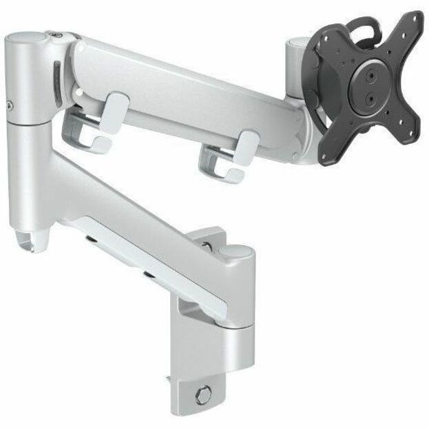 Atdec Mounting Arm for Monitor, Curved Screen Display, All-in-One Computer, Display - Silver - Landscape/Portrait