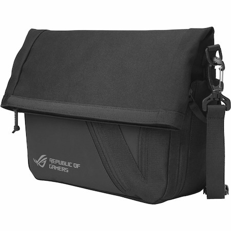 Asus ROG Archer Messenger 14 Carrying Case (Messenger) for 27.9 cm (11") to 33 cm (13") Notebook, Tablet, Accessories - Black