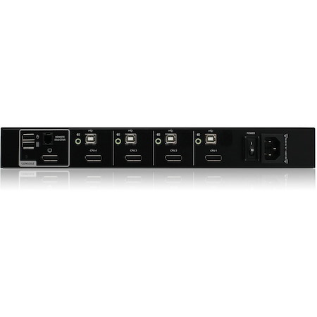 IOGEAR 4-Port Single View DisplayPort KVM Switch w/Audio