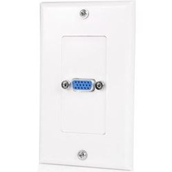 StarTech.com Single Outlet 15-Pin Female VGA Wall Plate - White