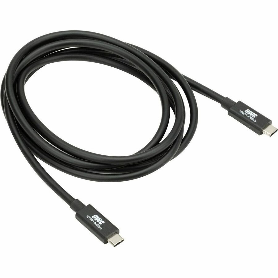 OWC 2.0M (78") Thunderbolt 4 (USB-C) Cable for Thunderbolt And USB-C Devices - Black