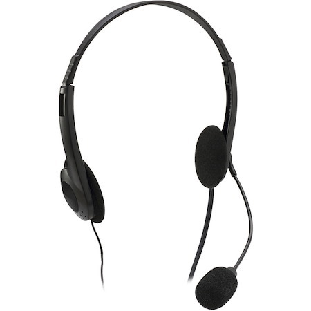 Adesso Xtream H4 - 3.5mm Stereo Headset with Microphone - Noise Cancelling - Wired- 6 ft cable- Lightweight