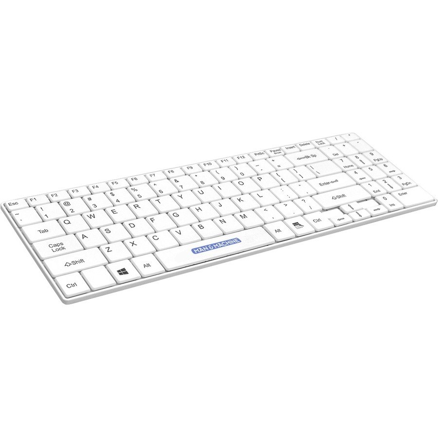 Man & Machine Its Cool Keyboard - Wireless Connectivity - USB Interface - English (US) - White, Black