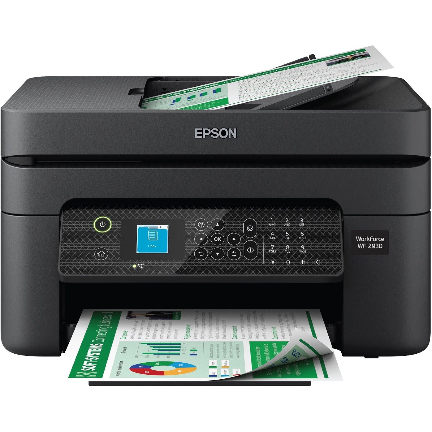 Epson&reg; WorkForce WF-2930 Color Inkjet All-In-One Printer