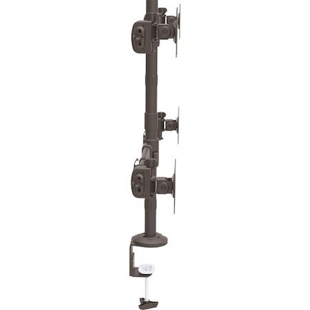 StarTech.com Desk Mount Quad Monitor Arm, 4 VESA Displays up to 27" (17.6lb/8kg), Ergonomic Height Adjustable Articulating Pole Mount