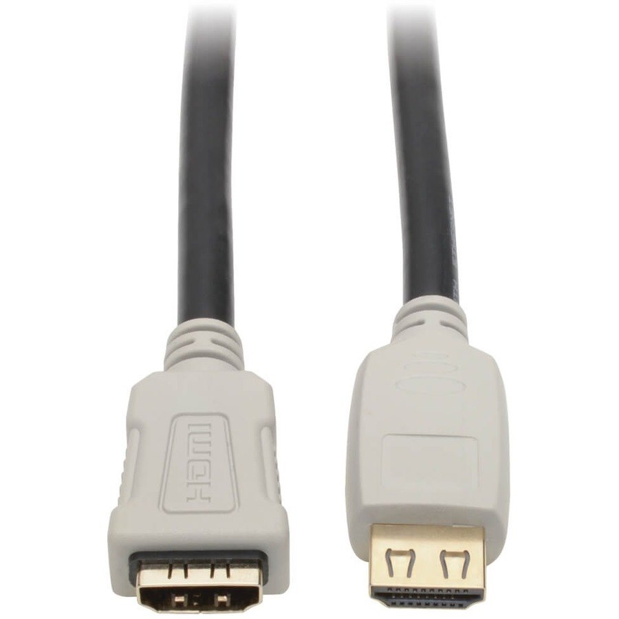 Eaton Tripp Lite Series High-Speed HDMI Extension Cable (M/F) - 4K 60 Hz, HDR, 4:4:4, Gripping Connector, 3 ft.