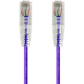 Monoprice SlimRun Cat6 28AWG UTP Ethernet Network Cable, 10ft Purple