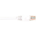 Black Box CAT5e Value Line Patch Cable, Stranded, White, 7-Ft. (2.1-m), 5-Pack