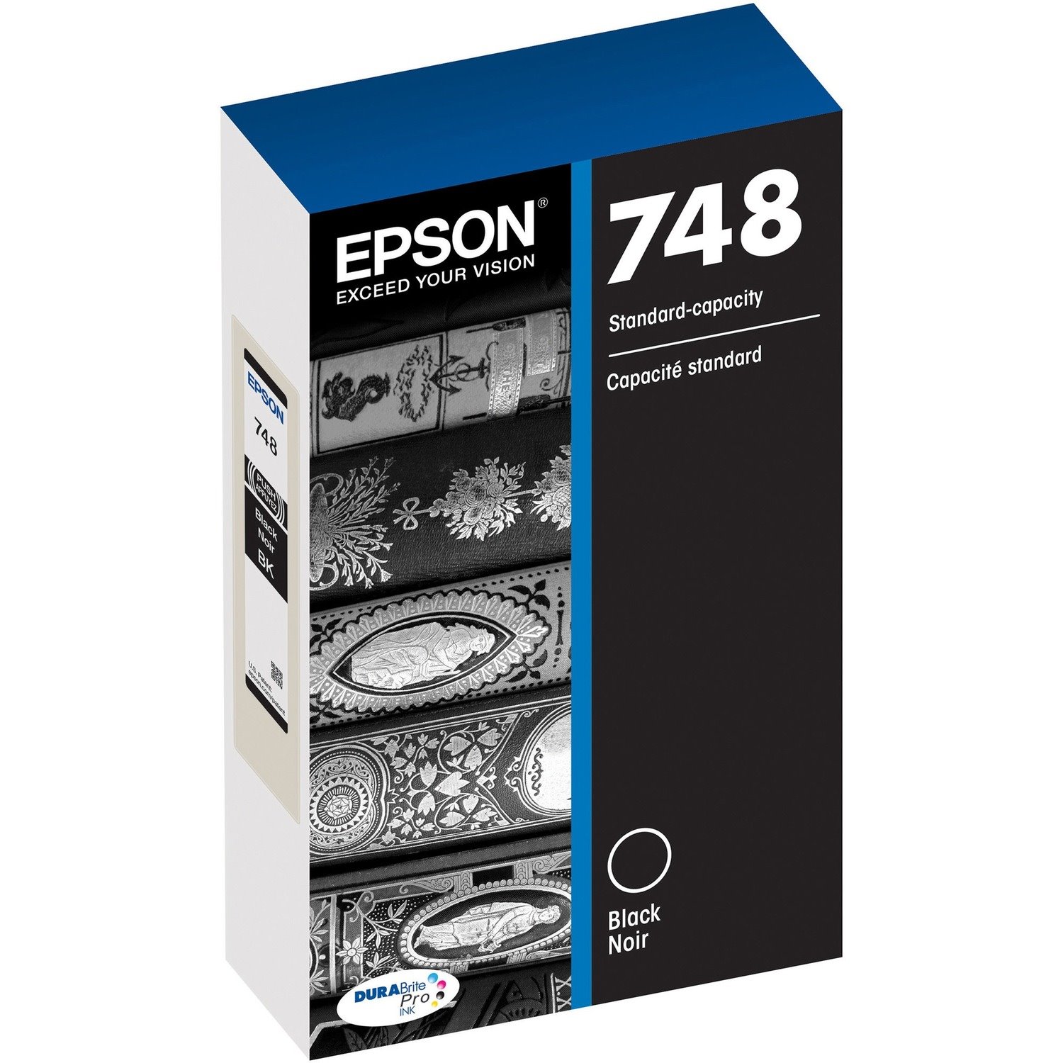Epson DURABrite Pro 748 Original Standard Yield Inkjet Ink Cartridge - Black - 1 Each