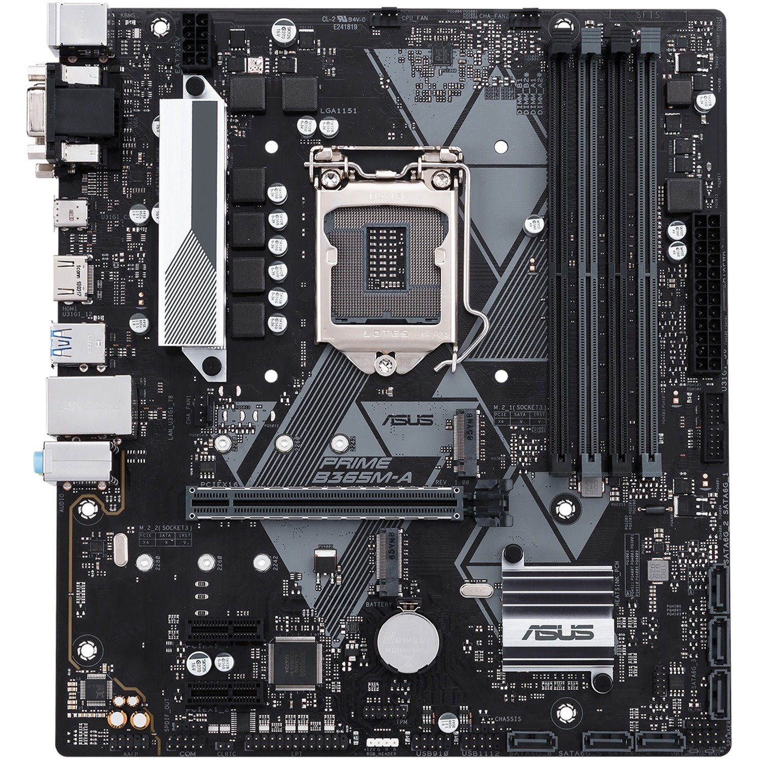 Asus Prime B365M-A Desktop Motherboard - Intel B365 Chipset - Socket H4 LGA-1151 - Intel Optane Memory Ready - Micro ATX