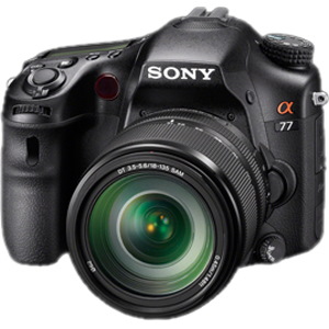 Sony alpha SLTA77VM 24.3 Megapixel Mirrorless Camera with Lens - 0.71" - 5.31" - Black