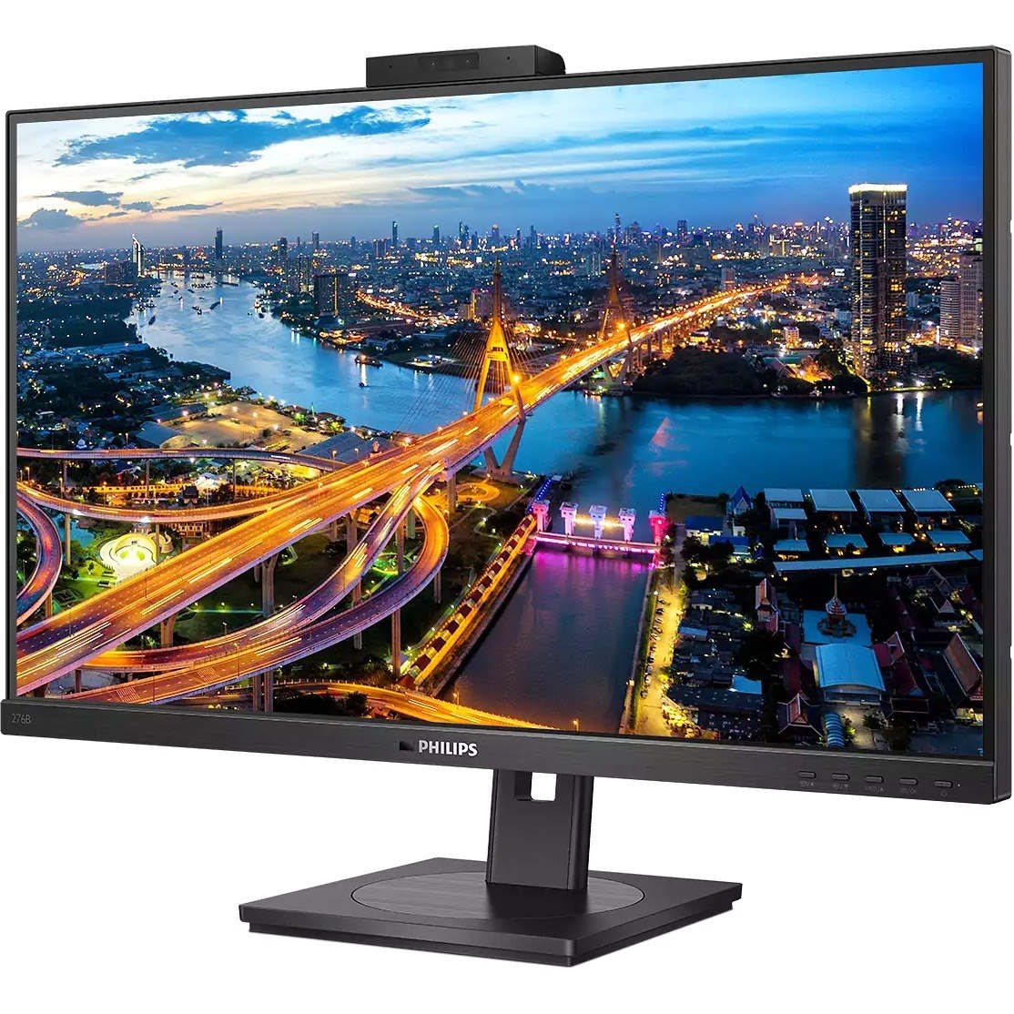 Philips 276B1JH 27" Class Webcam WQHD LCD Monitor - 16:9 - Textured Black