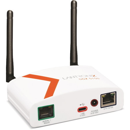 Lantronix SGX 5150 Wireless IoT Gateway, 802.11a/b/g/n/ac, 1xRS232 (RJ45), USB, 10/100 Ethernet, PoE, US Model