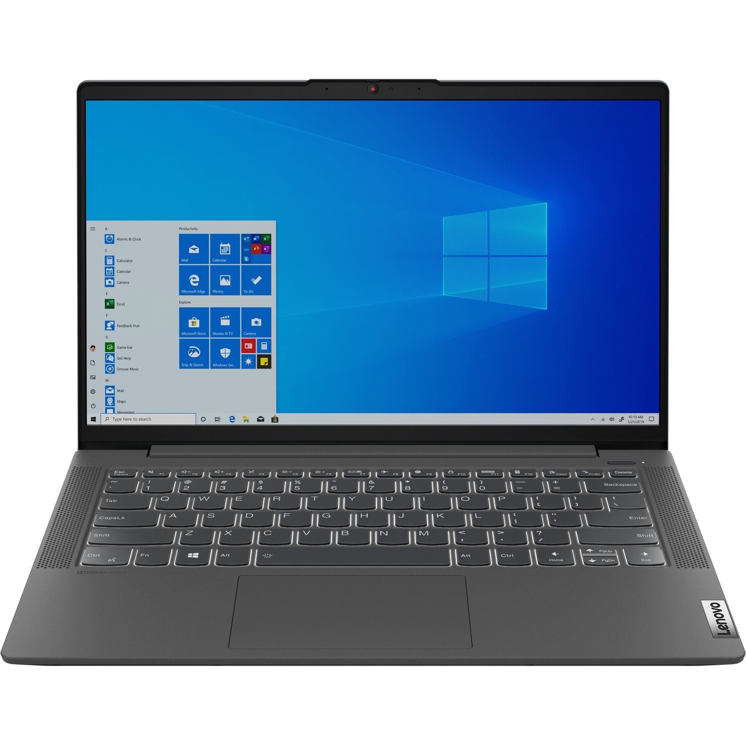 Lenovo IdeaPad 5-14IIL05 81YH000NUS 14" Notebook - Full HD - 1920 x 1080 - Intel Core i5 10th Gen i5-1035G1 Quad-core (4 Core) 1 GHz - 8 GB Total RAM - 256 GB SSD - Graphite Gray