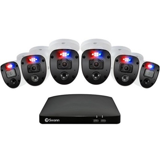 Swann Enforcer 8 Channel Night Vision Wired Video Surveillance System 1 TB HDD