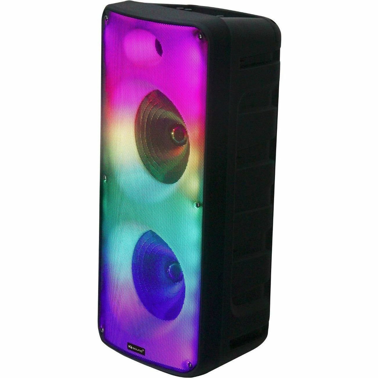 IQ Sound FIRE BOX IQ-7188DJBT Portable Bluetooth Speaker System - 12 W RMS