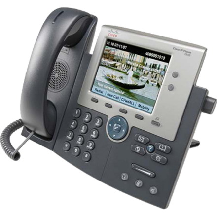 Cisco Unified 7945G IP Phone - 3 Multiple Conferencing - Desktop, Wall Mountable - Dark Gray, Silver