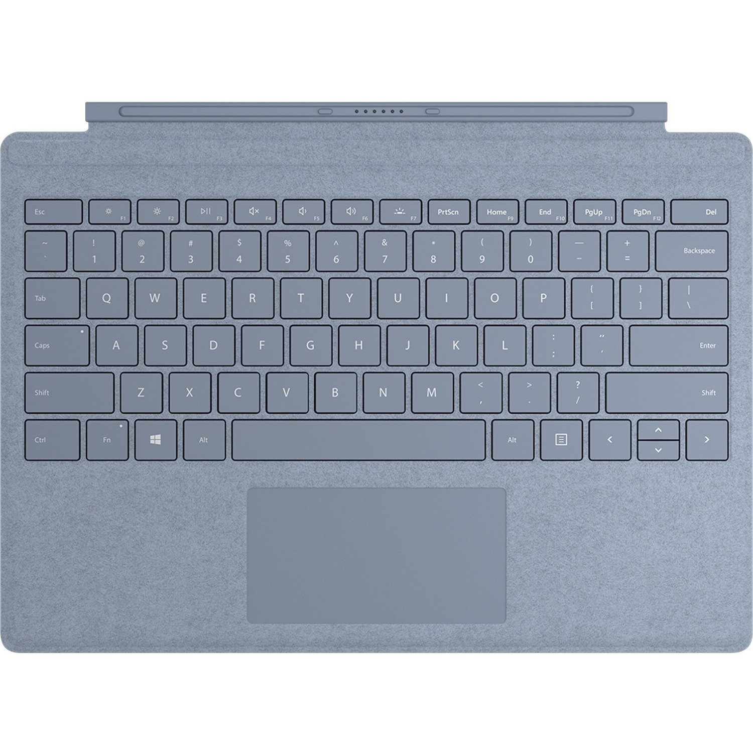 Microsoft Signature Type Cover Keyboard/Cover Case Microsoft Surface Pro, Surface Pro 7, Surface Pro 3, Surface Pro 4, Surface Pro (5th Gen), Surface Pro 6 Tablet - Ice Blue