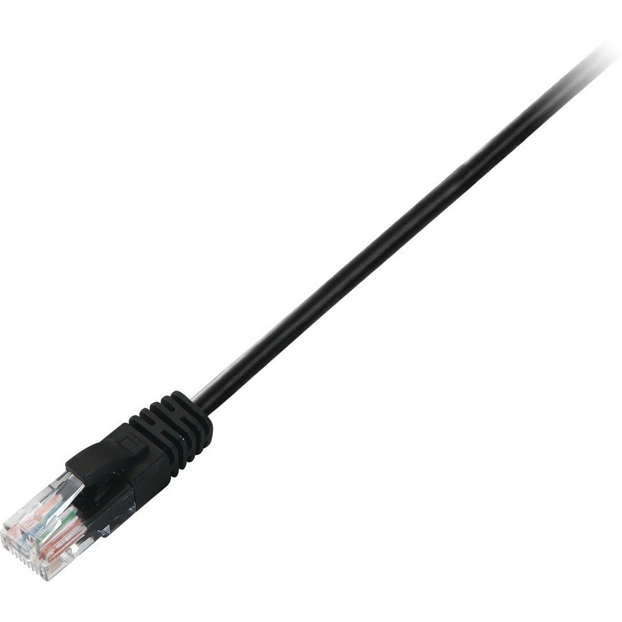 V7 V7CAT6UTP-50C-BLK-1E 50 cm Category 6 Network Cable for Modem, Patch Panel, Network Card