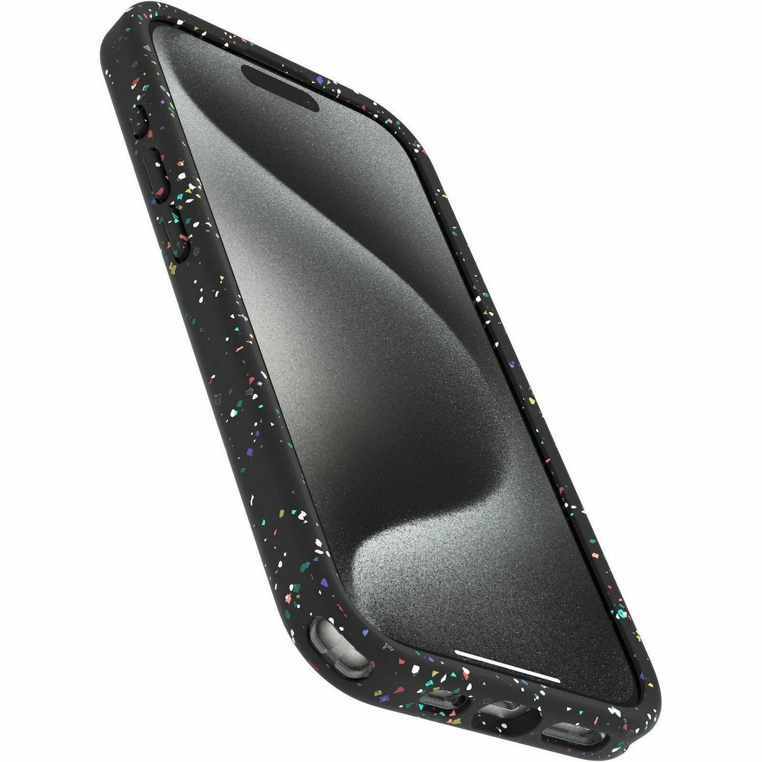 OtterBox Core Case for Apple iPhone 15 Pro Smartphone - Grippy Texture - Carnival Night (Black)