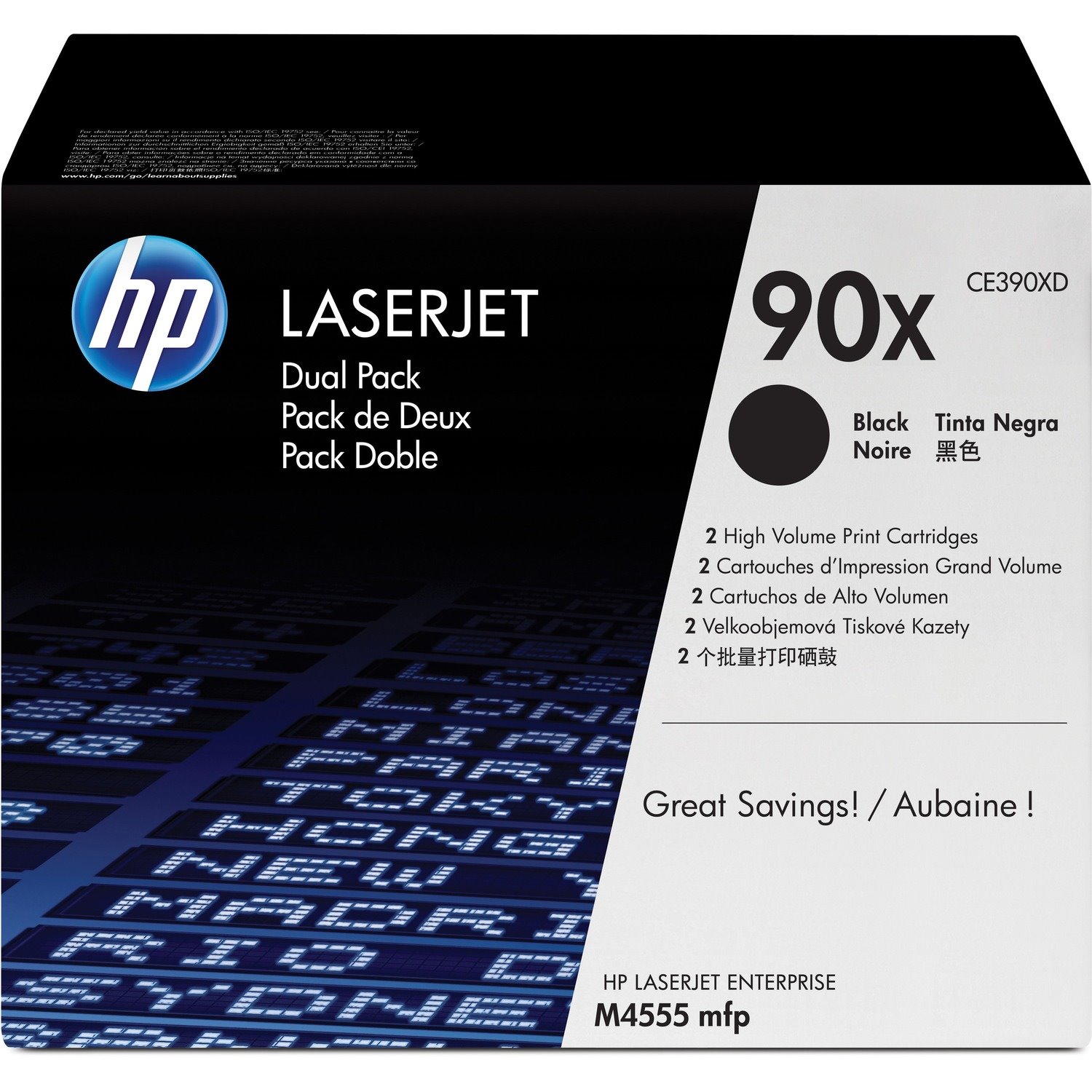 HP 90X Original Laser Toner Cartridge - Black - 2 / Box