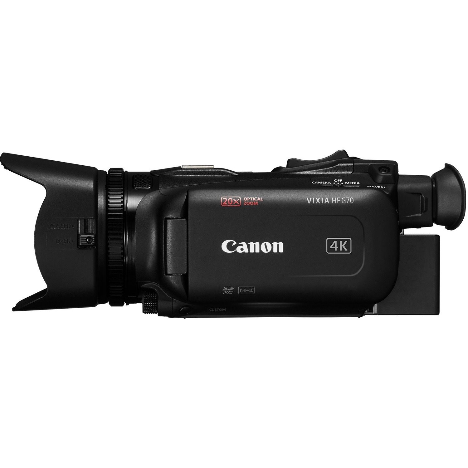 Canon Legria HFG70 Professional Digital Camcorder - 8.9 cm (3.5") LCD Touchscreen - 1/2.3" CMOS - 4K