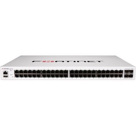 Fortinet FS-448E 48 Ports Ethernet Switch - Gigabit Ethernet, 10 Gigabit Ethernet - 1000Base-T, 10GBase-X