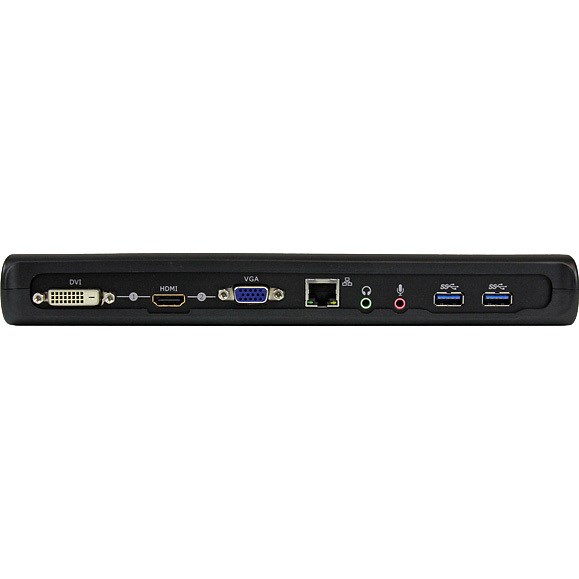 StarTech.com Universal USB 3.0 Laptop Docking Station - Dual-Monitor HDMI DVI VGA with Audio and Ethernet