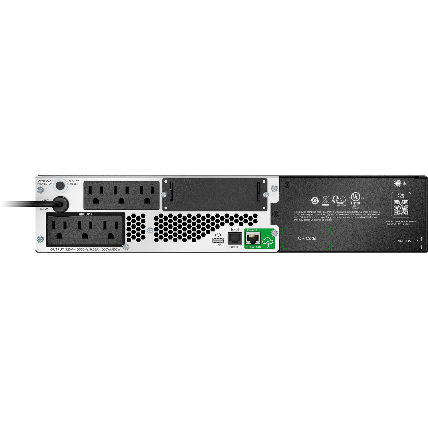 APC by Schneider Electric Smart-UPS Li-Ion, Short Depth 1000VA, 120V With SmartConnect (Not for sale in Vermont)
