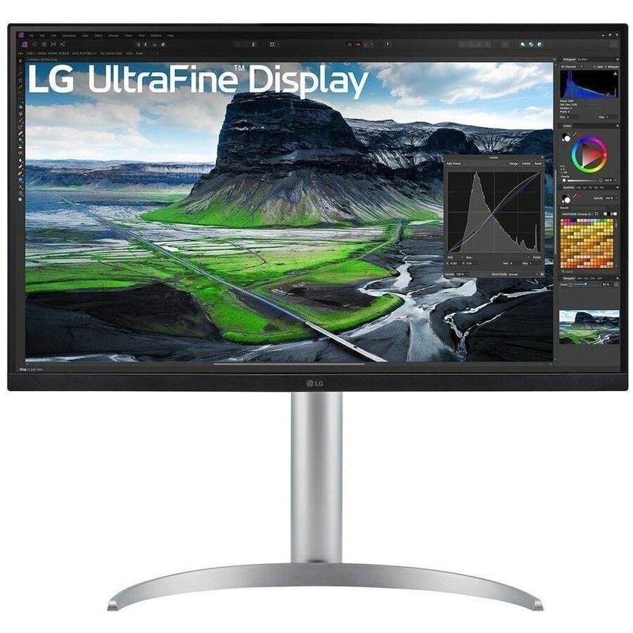 LG UltraFine UQ85RV-W 27" Class 4K UHD LCD Monitor - 16:9 - Black