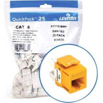 Leviton eXtreme 6+ Component-Rated Keystone Jack