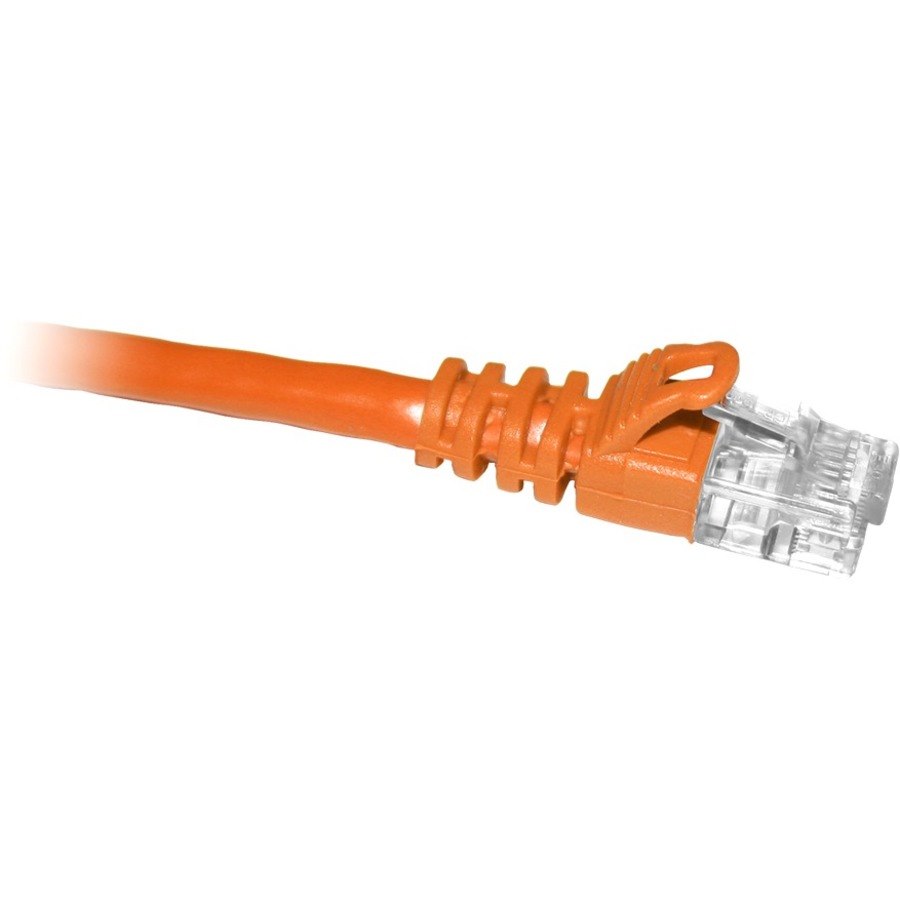 ENET Cat5e Orange 14 Foot Patch Cable with Snagless Molded Boot (UTP) High-Quality Network Patch Cable RJ45 to RJ45 - 14Ft