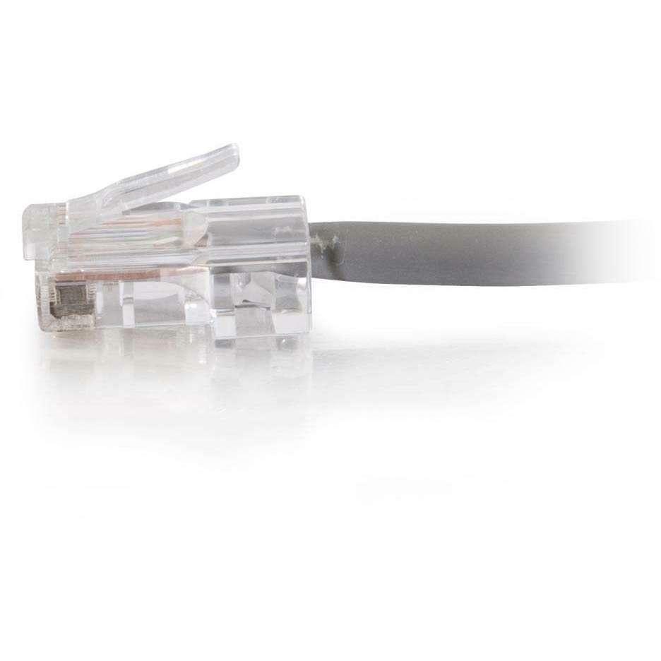 C2G 10ft Cat5e Non-Booted Unshielded (UTP) Network Patch Cable (Plenum Rated) - Gray