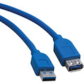 Eaton Tripp Lite Series USB 3.0 SuperSpeed Extension Cable (A M/F), Blue, 10 ft. (3.05 m)
