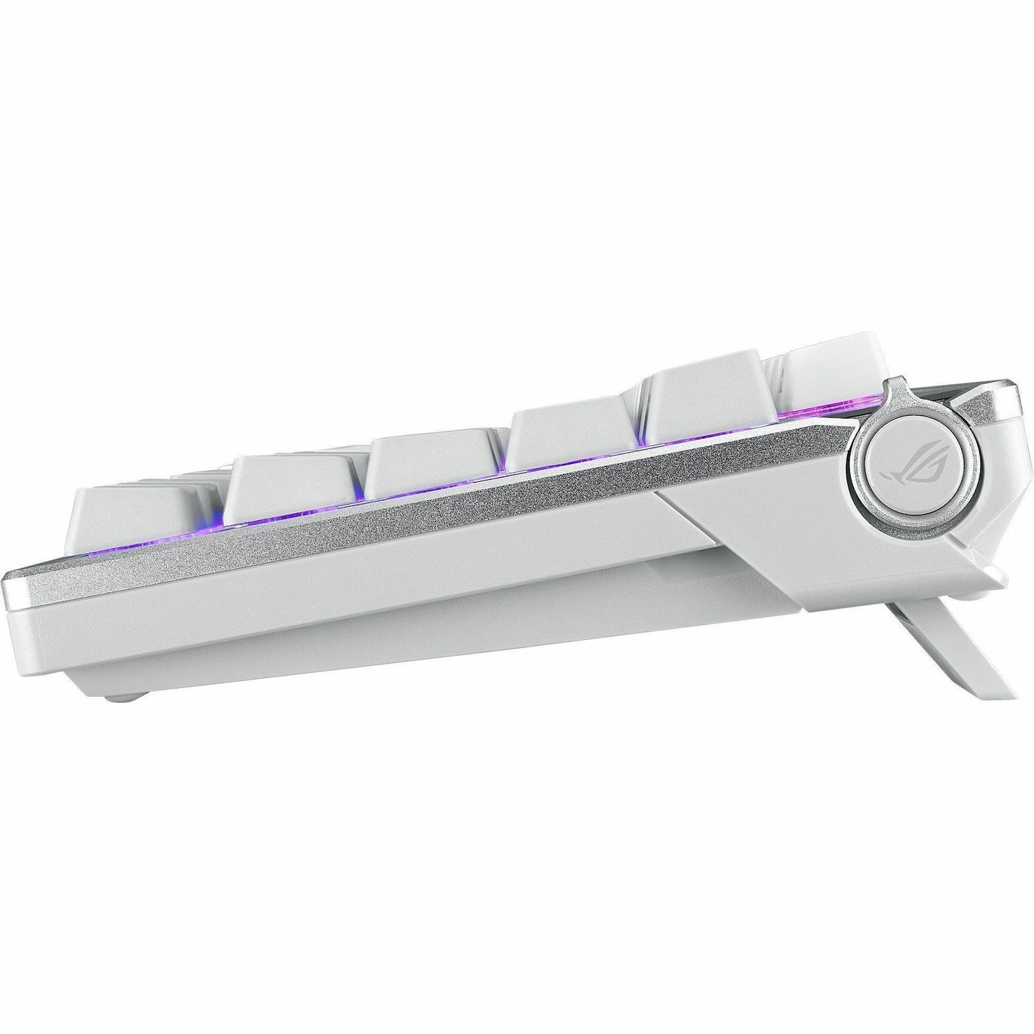 Asus ROG Azoth Gaming Keyboard - Wired/Wireless Connectivity - USB 2.0 Interface - RGB LED - White