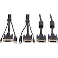 Tripp Lite by Eaton Dual DVI KVM Cable Kit - DVI USB 3.5 mm Audio (3xM/3xM) + DVI (M/M) 6 ft. (1.83 m)