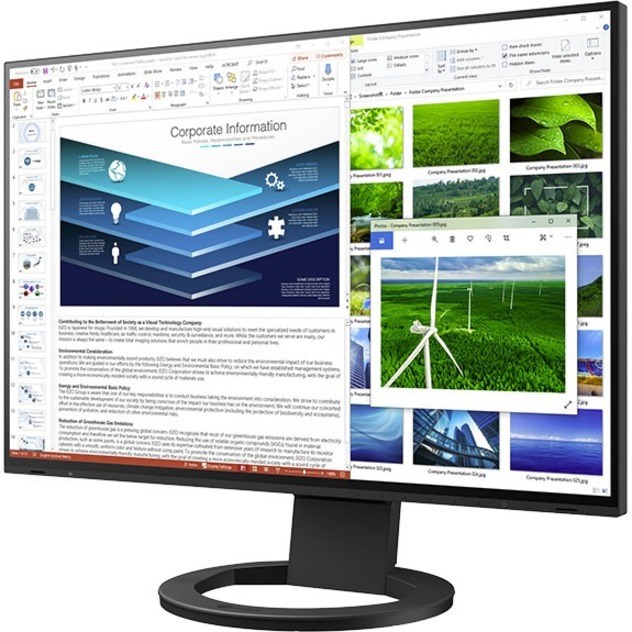 EIZO FlexScan EV2485-BK 24" Class WUXGA LCD Monitor - 16:10 - Black