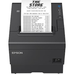 Imprimante Epson TM-T88vii TT noir Usb + lan avec psu et Ac Cable